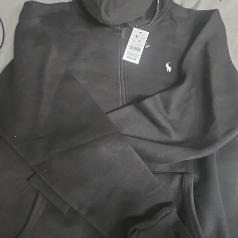 Ralph Lauren Polo Hoodie – Black, UK L (L)