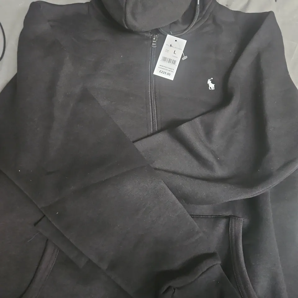 Ralph Lauren Polo Hoodie – Black, UK L (L)