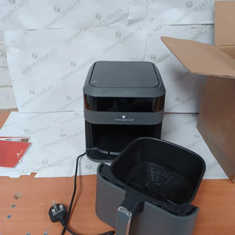 COOK'S ESSENTIALS 5.8L AIR FRYER IN SLATE GREY