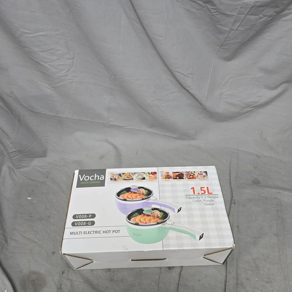 VOCHA MULTI ELECTRIC HOT POT (V008-P / V008-G) 1.5L – BOXED
