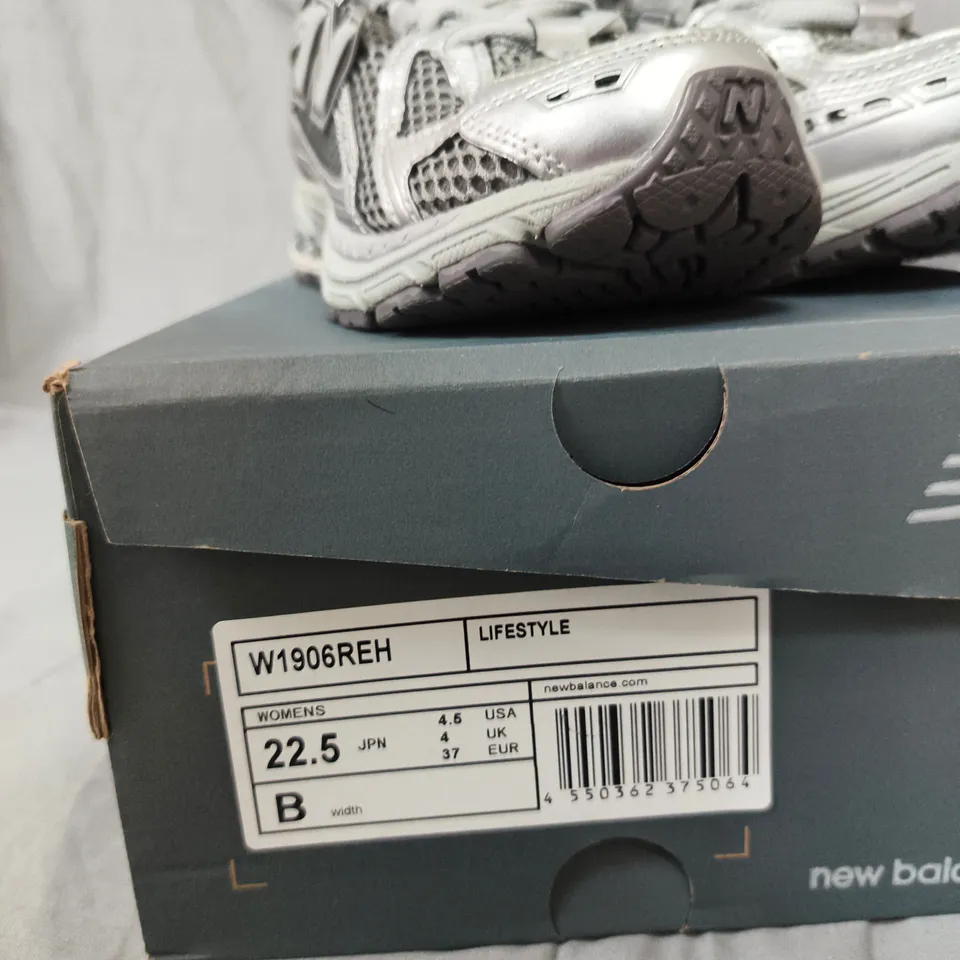 NEW BALANCE W1906REH LIFESTYLE WOMEN'S SNEAKERS – GREY/SILVER, UK 4 (US 4.5, EU 37)