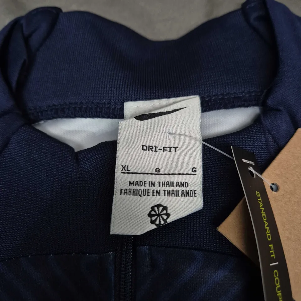 NIKE DRI-FIT NAVY TRACKSUIT – MEN’S XL (JACKET & TROUSERS)