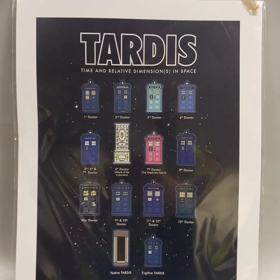 DOCTOR WHO TARDIS ART PRINT