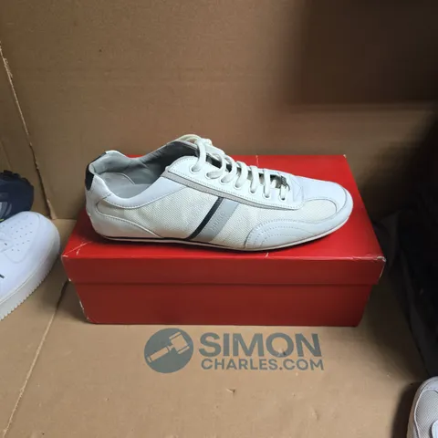 HUGO BOSS THATOZ TRAINERS – UK 9 – WHITE