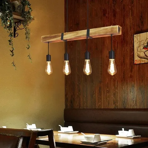 BOXED ALLISANDRA 4-LIGHT KITCHEN ISLAND BULB PENDANT