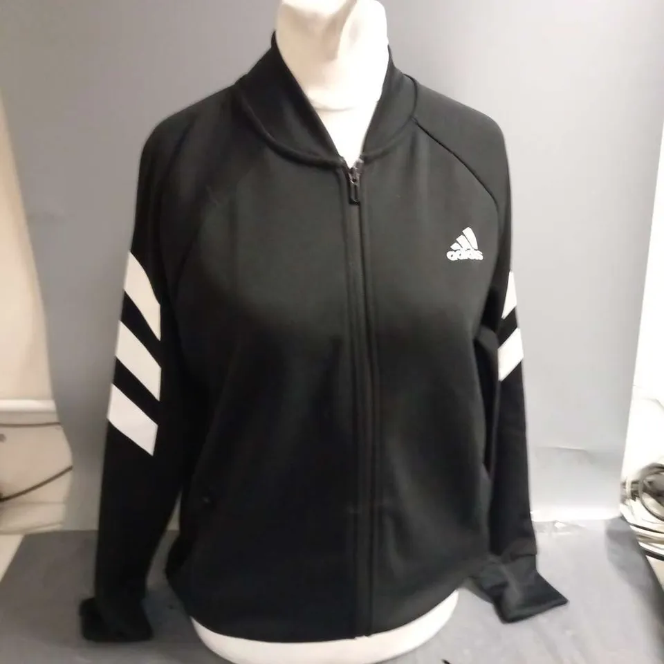 ADIDAS BLACK AND WHITE TRACKSUIT SIZE 14/15 YEAR OLD