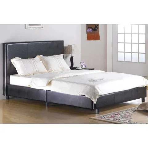 BOXED ZAVIER UPHOLSTERED 4' SMALL DOUBLE BED FRAME