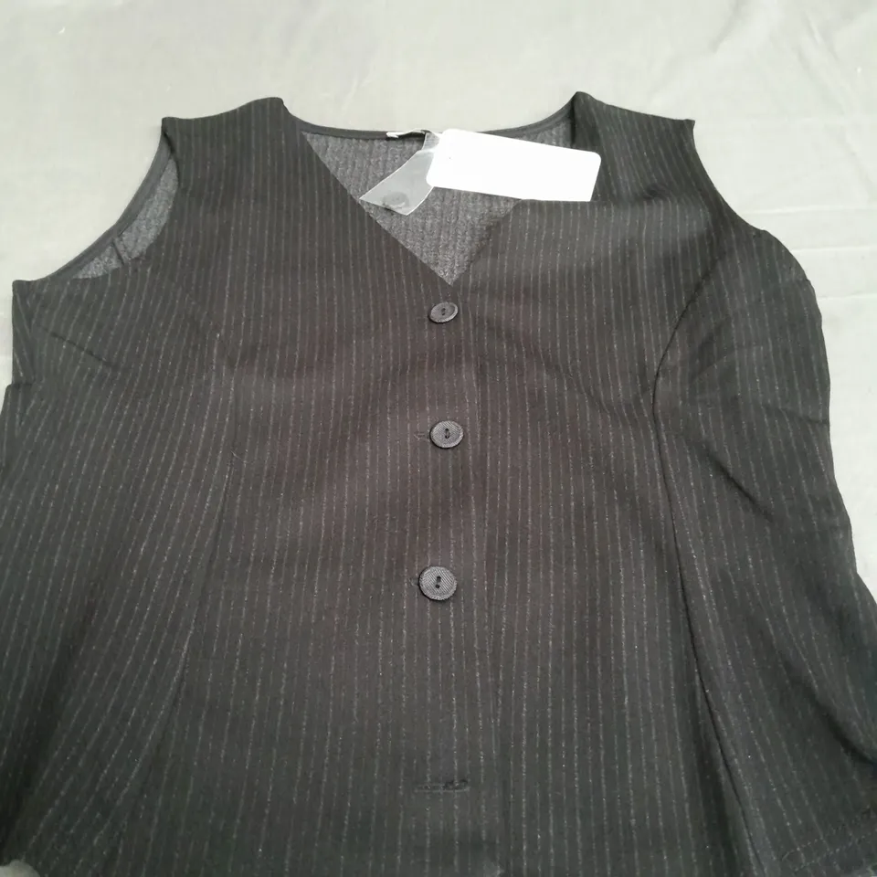 ZAPARA BLACK WAIST COAT - SIZE 12