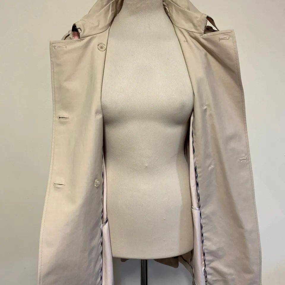 DAKS LONDON LADIES BEIGE TRENCH COAT SIZE 14