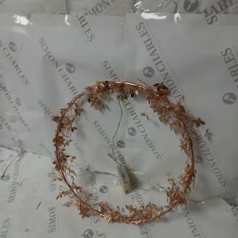 BOXED ALISON CORK PRE LIT JEWELLED WREATH