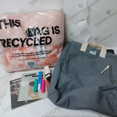 APPROXIMATELY 7 COTTON ON ITEMS INCLUDING DISNEY MICKEY MOUSE THROW, GREY BACKPACK, CARDS
