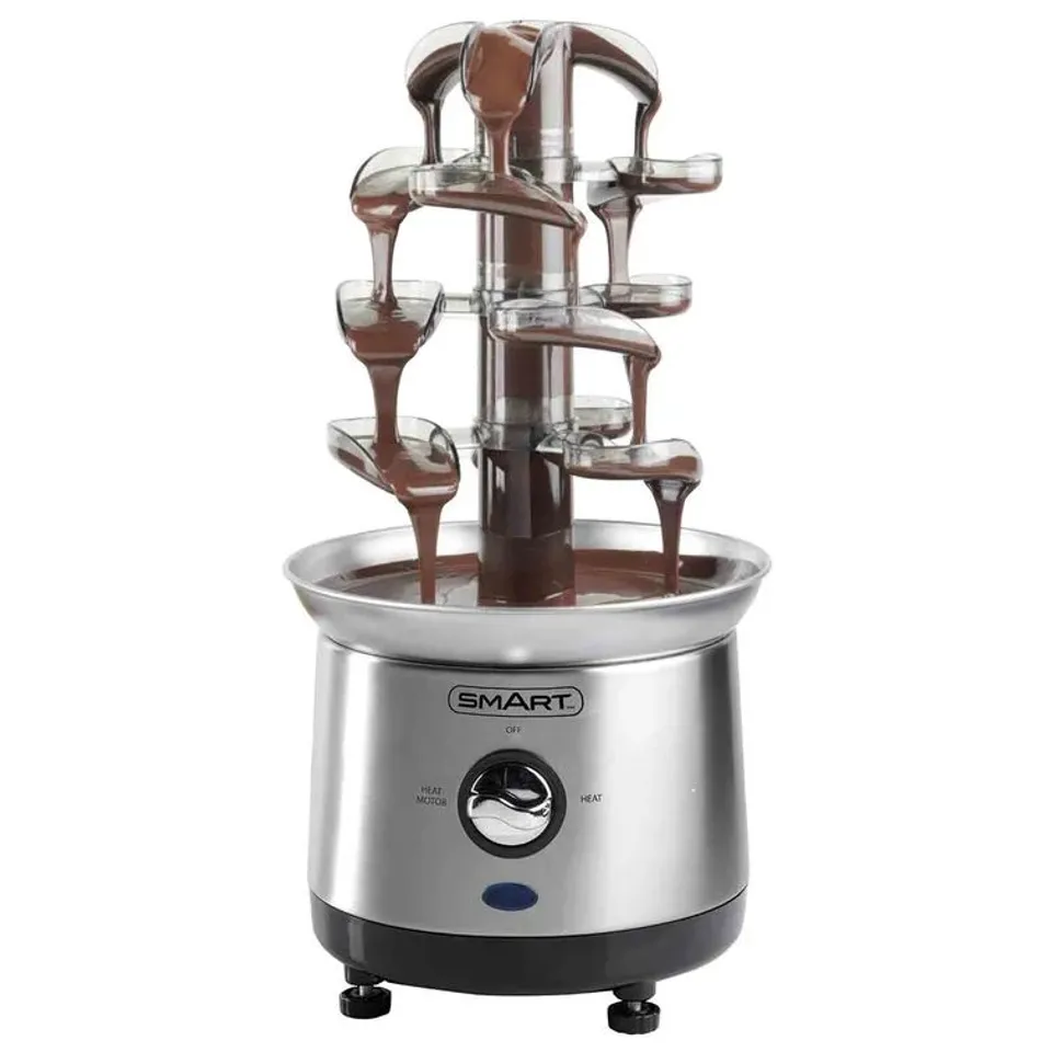 BOXED SMART WORLDWIDE 42.5cm, 4-TIER CASCADING CHOCOLATE FOUNTAIN 