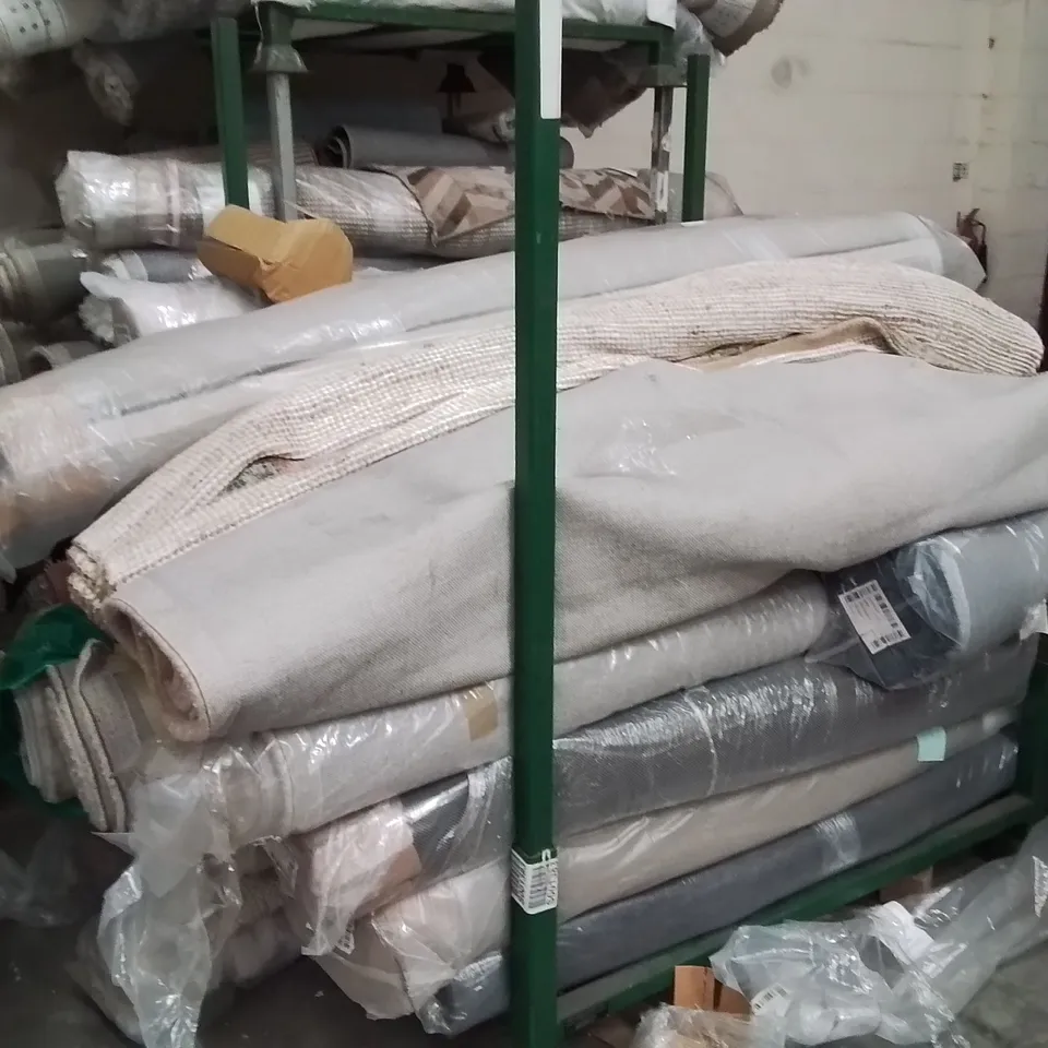 STILLAGE OF APPROXIMATELY 20 QUALITY DESIGNER RUGS