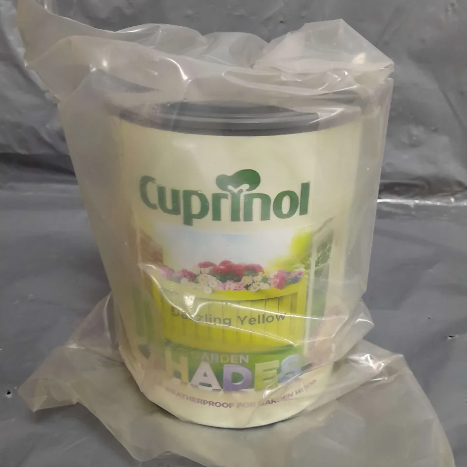 CUPRINOL GARDEN SHADES DAZZLING YELLOW MATT MULTI-SURFACE EXTERIOR WOOD PAINT, 1L TIN