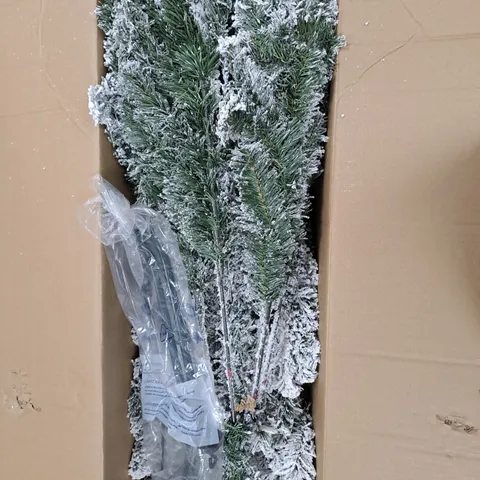 BOXED 7FT FLOCKED EMPEROR TREE - COLLECTION ONLY