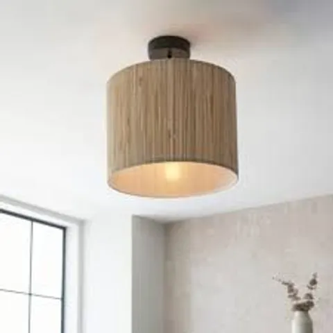 BAGGED ANNDI 1 - LIGHT NATURAL DRUM PENDANT