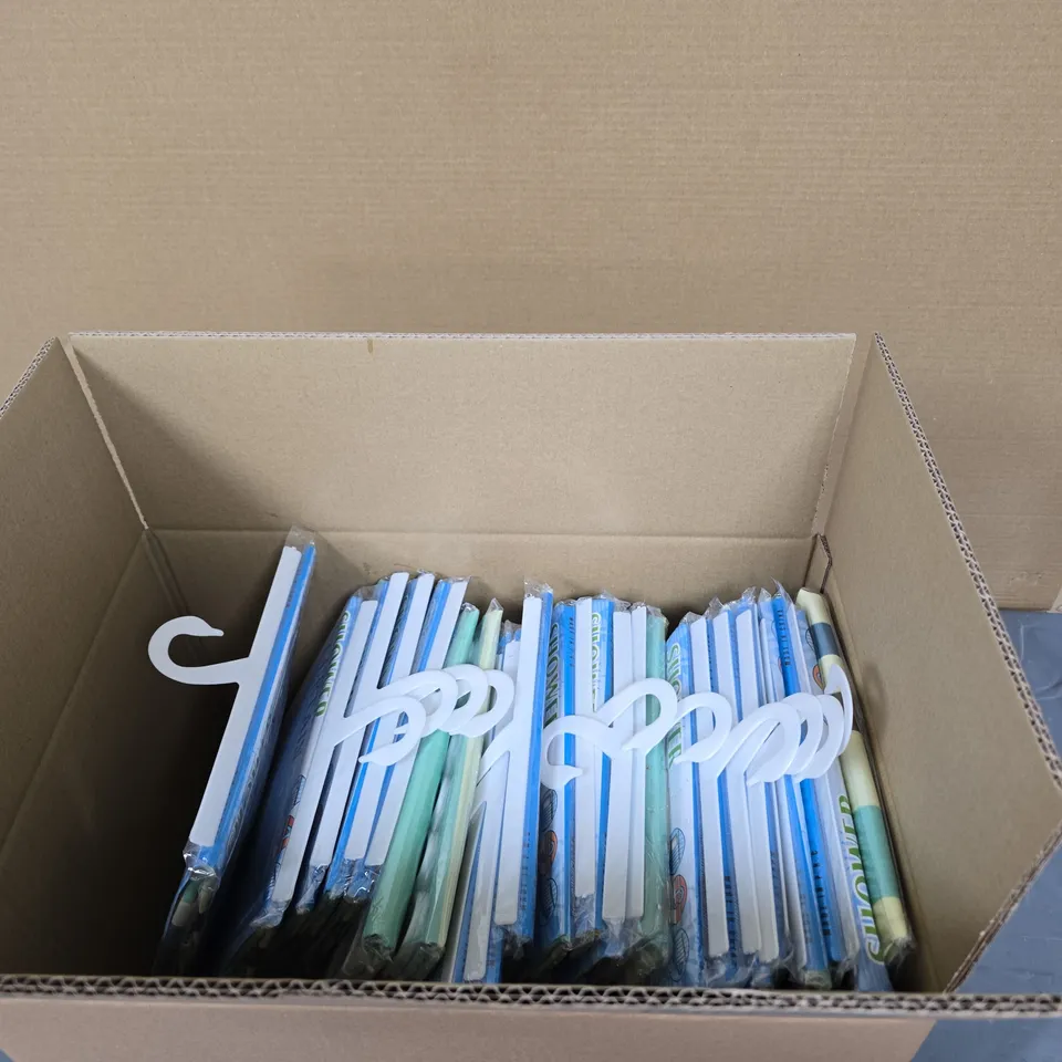 HAO SHUN SHOWER CURTAIN – MULTI-PACK, STRIPED DESIGN BOX OF 20 ITEMS