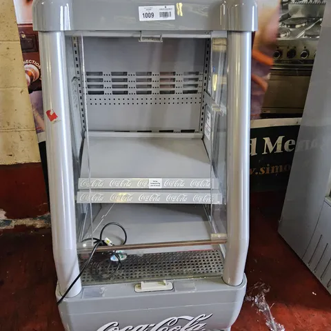 COCA-COLA BRANDED FRIGOGLASS EASIREACH EXPRESS R290 FRIDGE DISPLAY CABINET