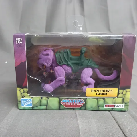 MASTERS OF THE UNIVERSE PANTHOR FLOCKED VINYL FIGURE