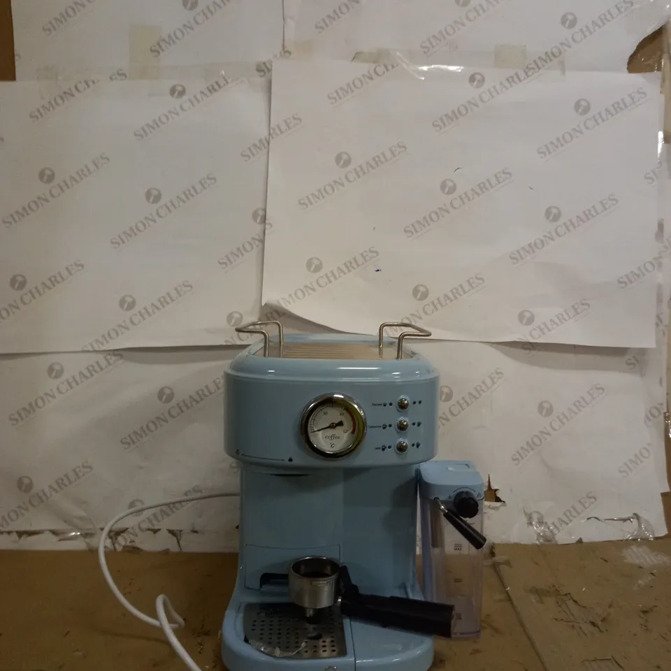 SWAN RETRO BLUE ESPRESSO COFFEE MACHINE