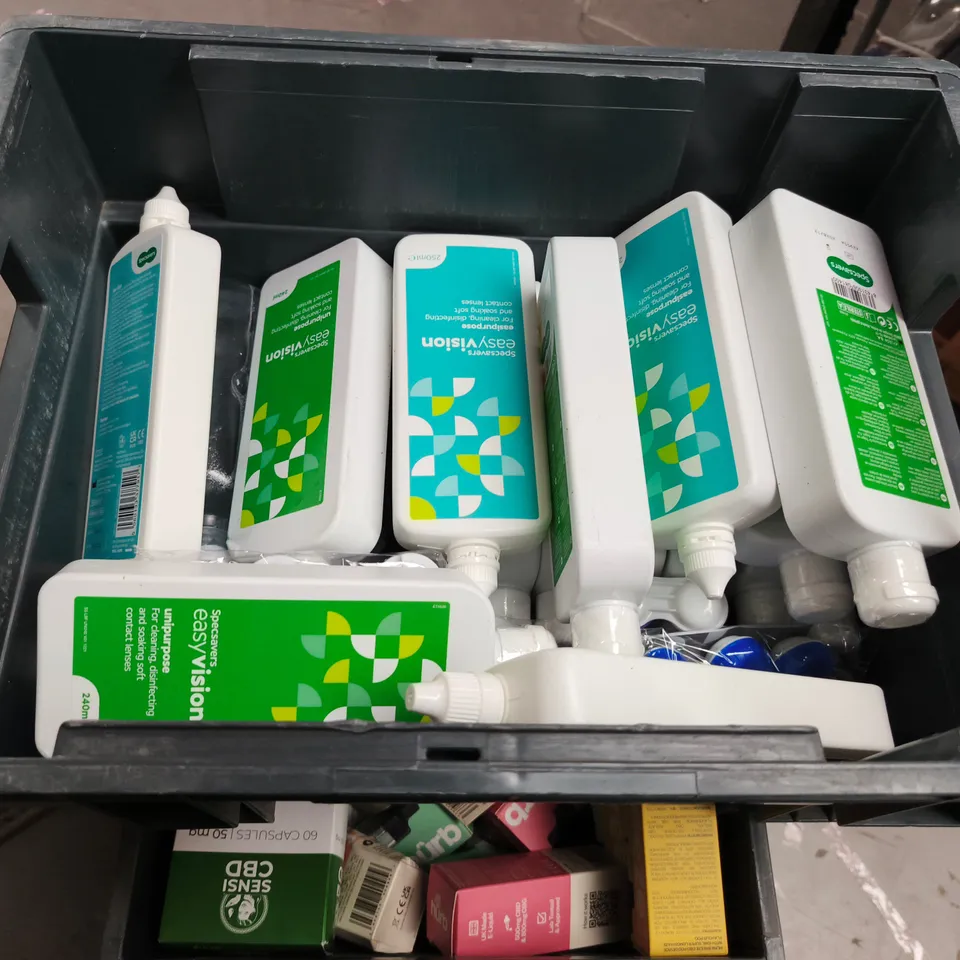 APPROXIMATELY 15 ASSORTED CONTACT LENS SOLUTION PRODUCTS - COLLECTION ONLY 