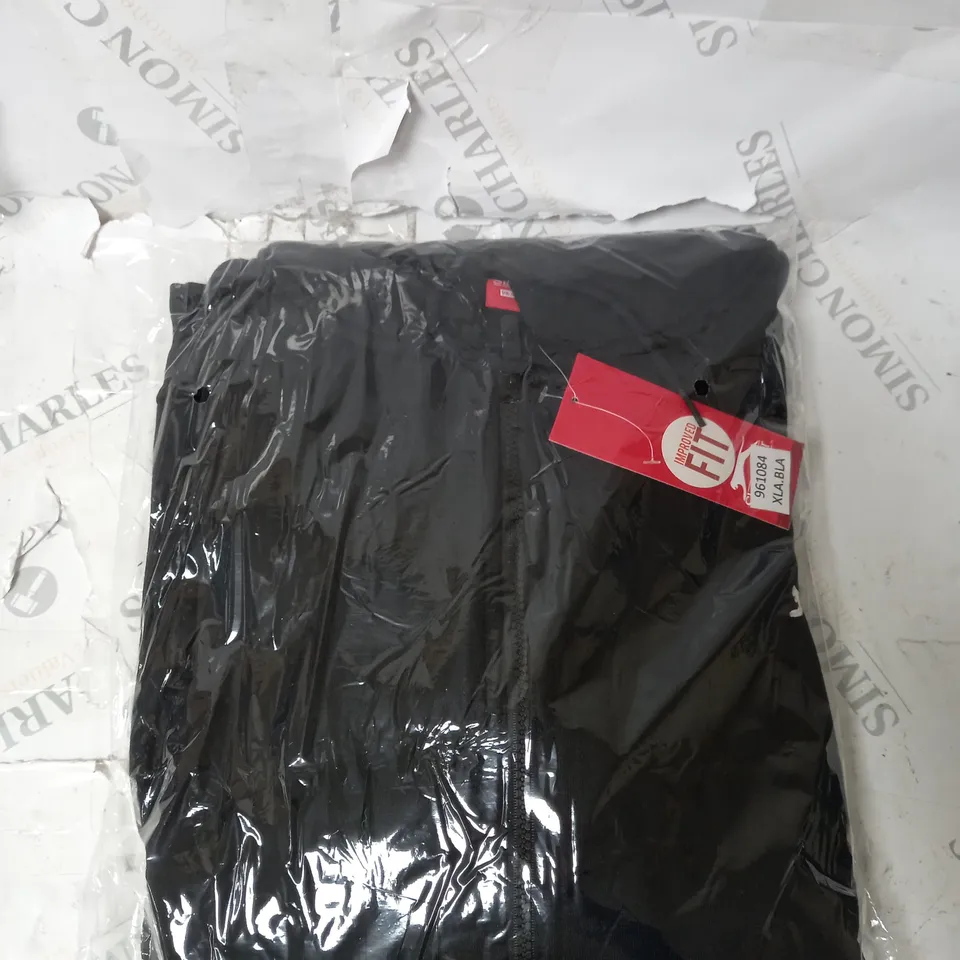 SLAZENGER FLEECE HOODIE - BLACK - XL 