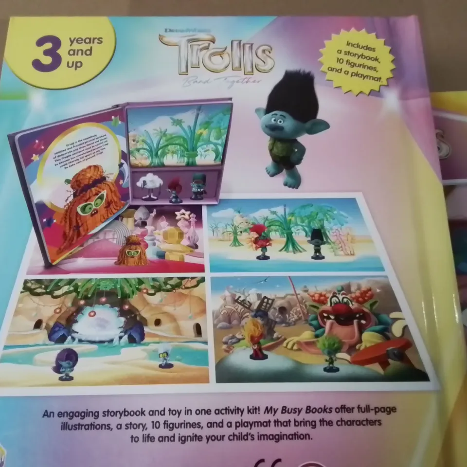 LOT OF 5 BRAND NEW TROLL MY BUSY BOOKS