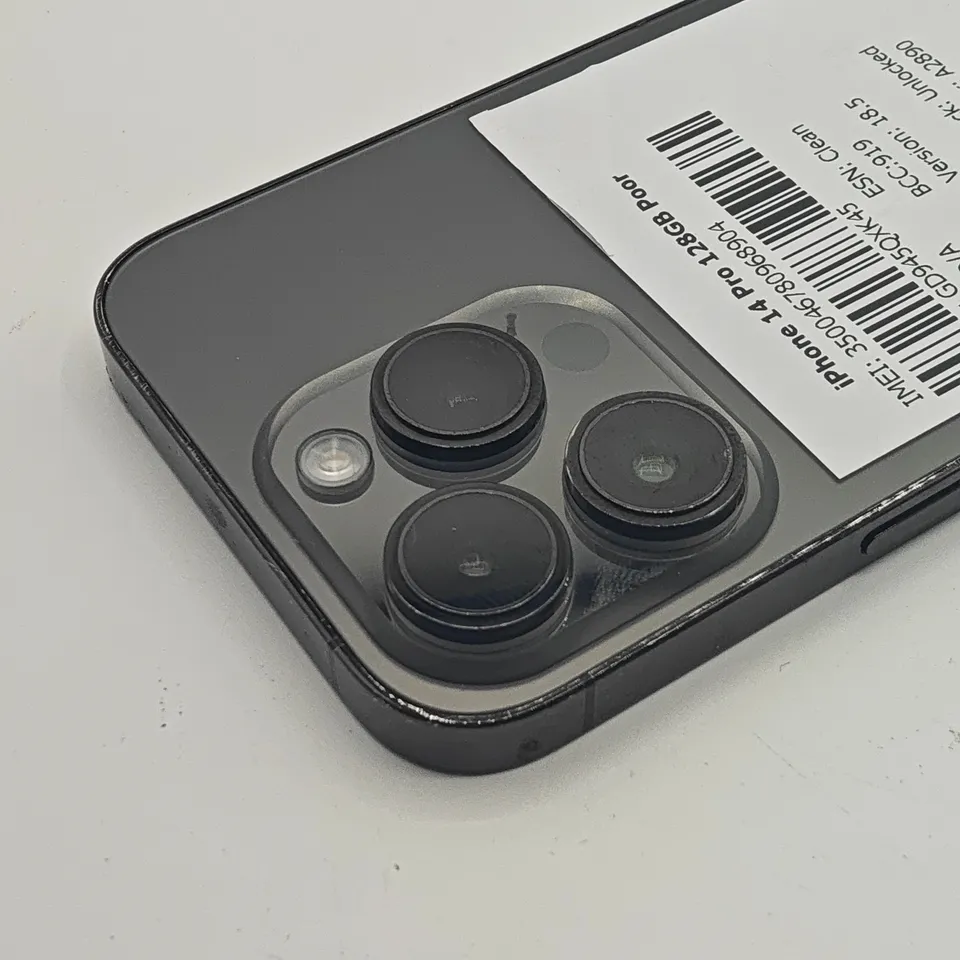 UNBOXED APPLE IPHONE 14 PRO 128GB IN SPACE BLACK - A2890