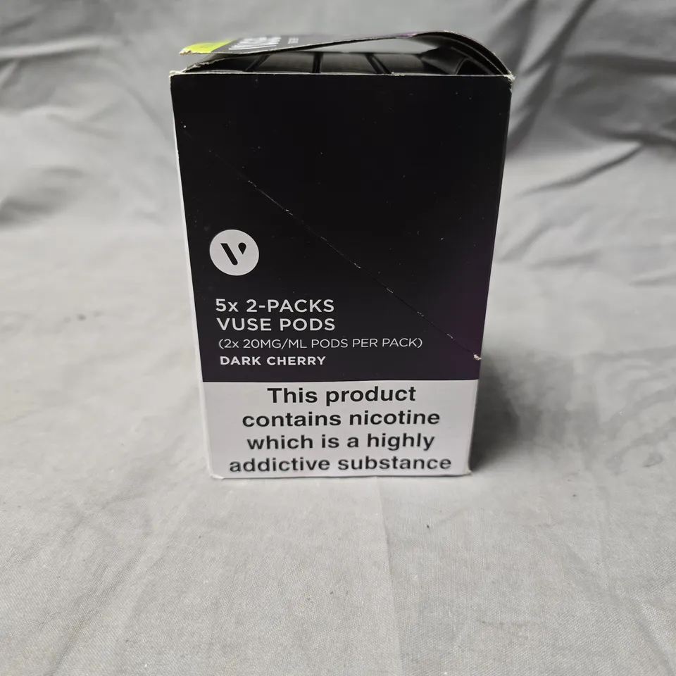 VUSE DARK CHERRY NICOTINE PODS – 5X2-PACK - 20mg/ml