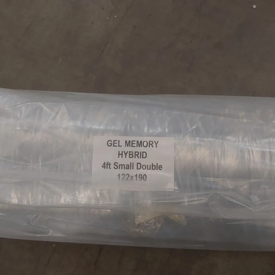 BRAND NEW BAGGED AND ROLLED GEL MEMORY HYBRID MATTRESS - 4FT SMALL DOUBLE