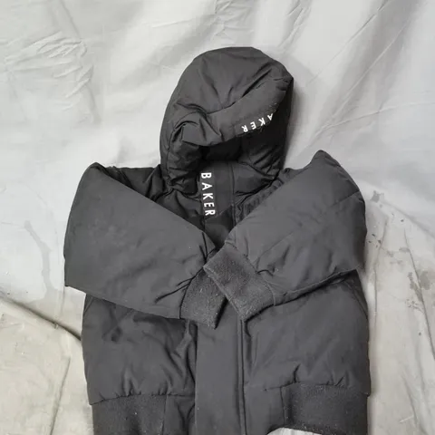 BAKER BY TED BAKER KIDS' PADDED HOODED JACKET – BLACK, 7 YEARS (122 CM)