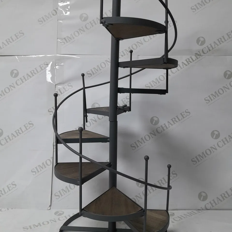 FLOWER POT SPIRAL STAIRCASE DISPLAY UNIT