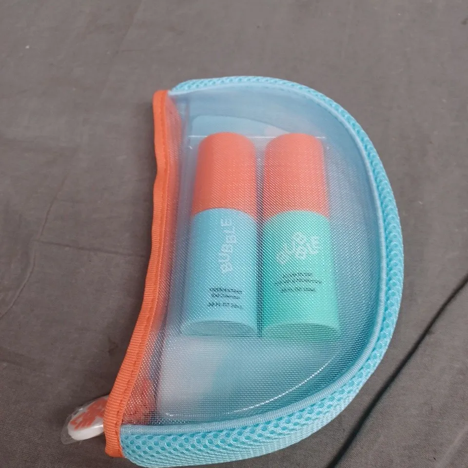 BUBBLE SKIN CARE GIFT SET TO INCLUDE CLEANSER AND MOISTURISER 20ML
