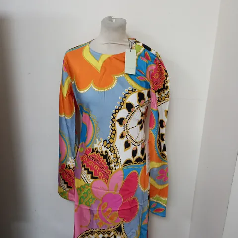 NEVER FULLY DRESSED MULTI-COLOURED DRESS SIZE 8