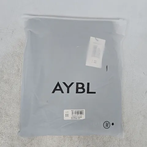 BAGGED AYBL VARSITY APPLIQUE WIDE LEG JOGGERS IN BLACK SIZE MEDIUM