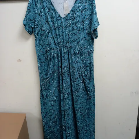 JULIPA FLORAL DEISGN MIDI DRESS IN BLUE - UK 16