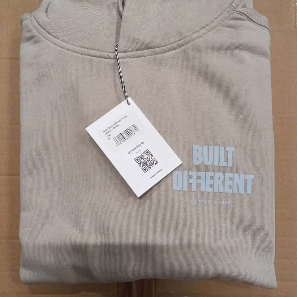 BRAND NEW BOX OF BRASS MONKEY HOODIES - CLAY SIZE MEDIUM APPROXIMATELY 10