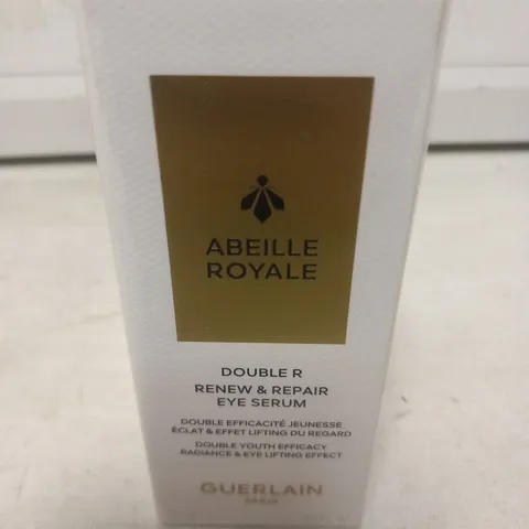 BOXED AND SEALED ABEILLE ROYALE DOUBLE R RENEW AND REPAIR EYE SERUM GUERLAIN 20ML