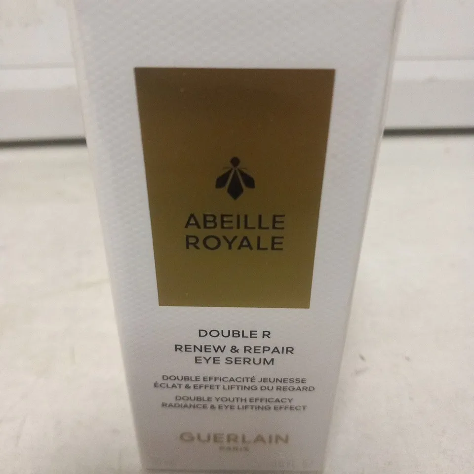 BOXED AND SEALED ABEILLE ROYALE DOUBLE R RENEW AND REPAIR EYE SERUM GUERLAIN 20ML