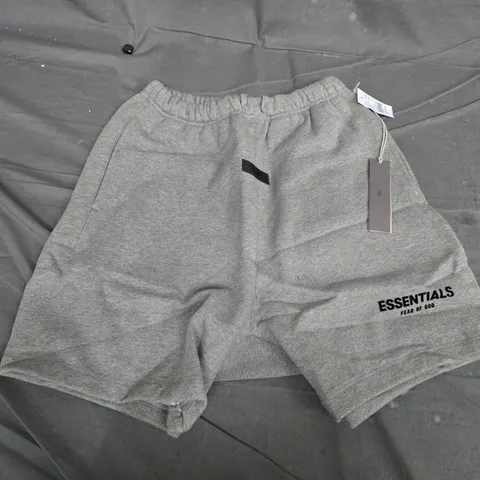 FEAR OF GOD ESSENTIALS DARK OATMEAL SHORTS – MEDIUM (MEN'S)