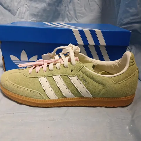 ADIDAS SAMBA OG W GREEN SUEDE TRAINERS – UK 7
