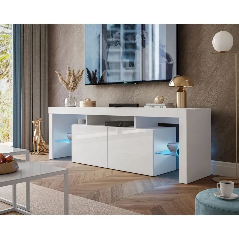 BOXED CELLAN TV STAND FOR TVS UP TO 75" (2 BOXES)