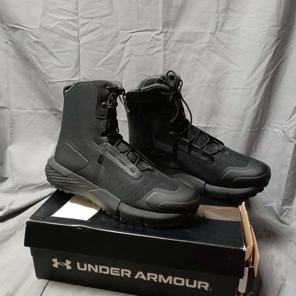 UNDER ARMOUR CHARGED VALSETZ ZIP - BLACK HIGH-TOP BOOTS – MEN'S UK SIZE 10