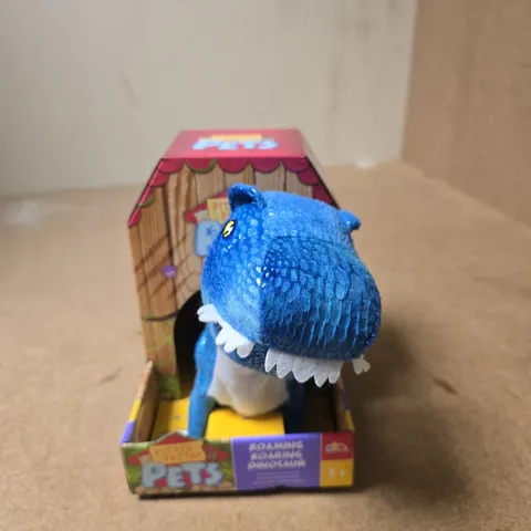 PITTER PATTER PETS BLUE DINOSAUR PLUSH TOY IN DISPLAY BOX