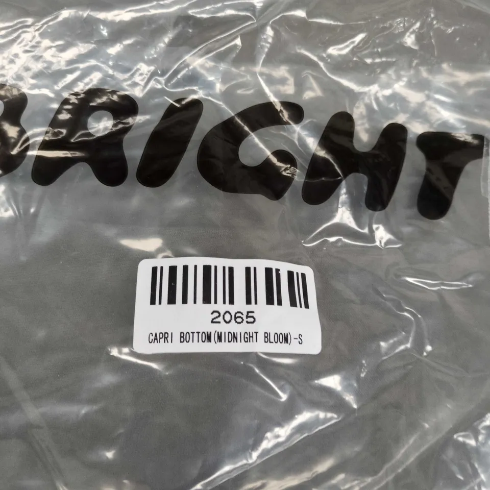 BRIGHT SWIMWEAR FIONA TOP & CAPRI BOTTOM – MIDNIGHT BLOOM, SIZE S