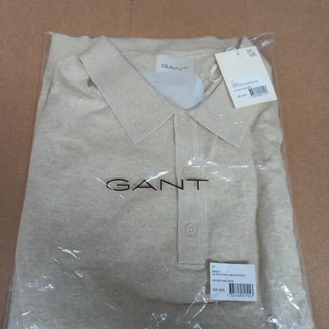 GANT POLO SHIRT – LIGHT GREY, MEN'S XXXL
