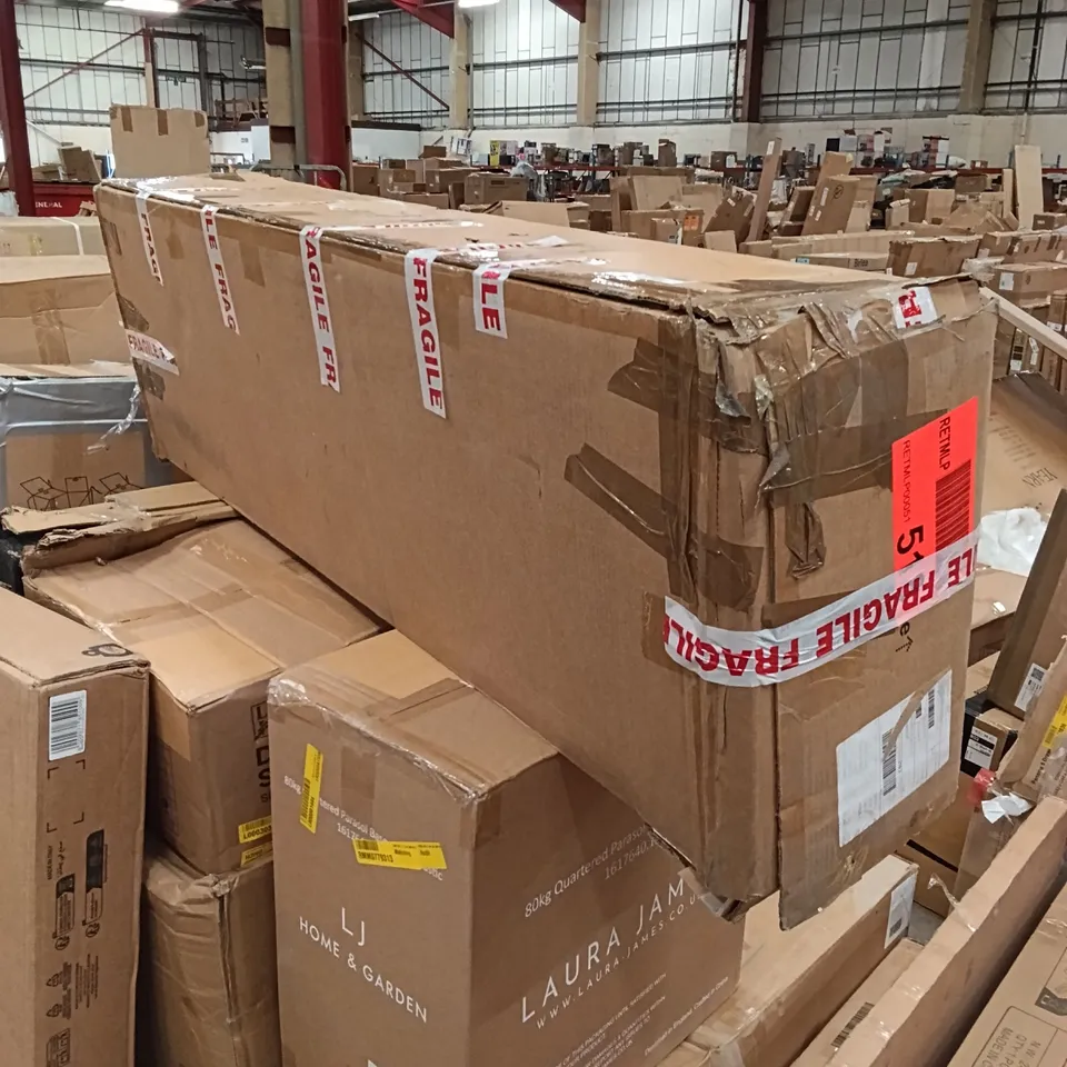 BOXED RATTAN STORAGE UNIT WITH DRAWERS - BROWN (1 BOX)