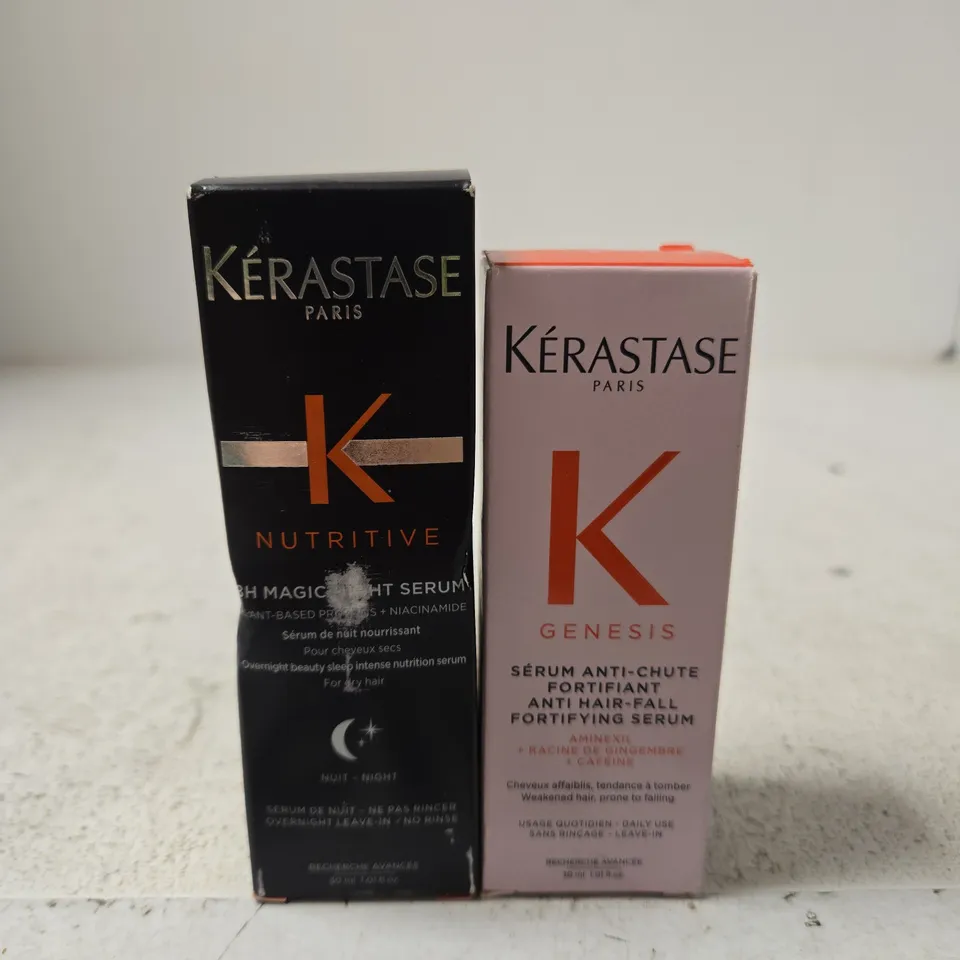 KERASTASE PARIS GENESIS FORTIFYING SERUM & NUTRITIVE NUIT HAIR SERUMS (2-PACK)