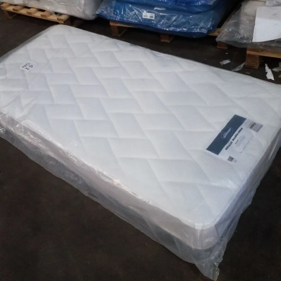 QUALITY BAGGED DESIGNER 90CM SILENTNIGHT PILLOWTOP MIRACOIL SPRUNG FIRM MATTRESS  RRP £349