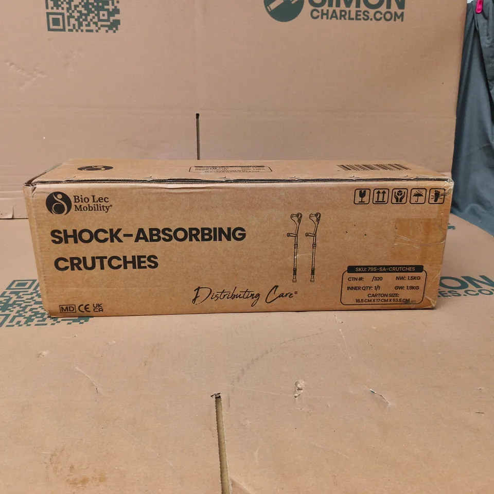 BIO LEC MOBILITY SHOCK ABSORBING CRUTCHES BOXED
